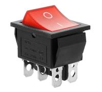 RORPOIR Interruttore a Levetta per Barche Configurazione a 6 Pin, Materiale Abs Resistente, Design a Bilanciere Forma Barca, Connessione Stabile e Prestazioni Efficienti per Applicazioni
