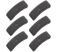 RORPOIR Keeper Retainer per Smartwatch, 6 Pezzi, Silicone Nero, Resistente | Anello per Activity, per Watchband e Wristband, Set da 6, Uso su Cinturino