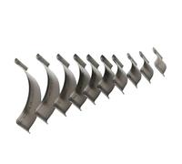 RORPOIR Leather Punching Set 10 Pezzi Punzone Rotondo Semi Rotondo in Metallo per Lavorazione Artigianale e Finitura Bordi di Wallet e Handbag per Principianti