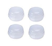 RORPOIR Manopole Di Sicurezza Per Fornelli Da Cucina Set Da 4 Pezzi Protezione Per Fornelli A Gas Coperchio Con Cerniera Rimovibile in Plastica 12x5x3 Cm/4 7x2 0x1 2 Pollici
