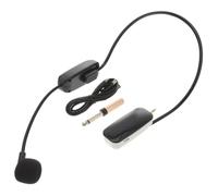 RORPOIR Microfono Wireless Archetto Uhf Nero in Abs per Insegnanti | 500mah, Verniciatura Uv, Connessione senza Fili, Leggero, per Insegnamento e Arti Sceniche