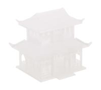 RORPOIR Miniatura Padiglione e Centro Visivo Accattivante in Plastica Vintage Montaggio Facile per Decorazione Giardino Zen e Scenari Sand Table