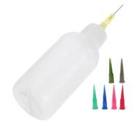 RORPOIR Needle Bottle Applicator, Ceramic Precision Applicator, Bottiglia per Smalto Ceramica, 50ml, 1 Set, Replacement Tips, per Decorazioni Fai da Te in Ceramica e Pottery Projects