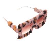 RORPOIR Occhiali da Sole Cat Eye Unici in Peluche e PC Leggeri e Resistenti per Donna, come Occhiali da Festa Novità per Un'atmosfera Estiva Originale alla Moda