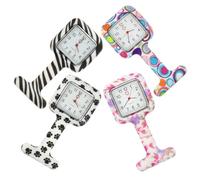 RORPOIR Orologio da Tasca Infermieristico Appeso in Silicone 4 Pezzi | Display Chiaro, Precisione di Misurazione, per Studenti e Professionisti, Uso in Ambito Medico e Durante gli Esami