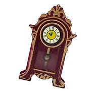 RORPOIR Orologio Da Tavolo in Miniatura Piccolo Orologio A Pendolo Per Ragazzi E Ragazze Decorazione Vintage in Legno Mini Forniture Per La Casa