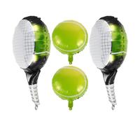 RORPOIR Palloncini a Forma di Racchetta da Tennis in Verde, Decorazioni Facili da Montare per Feste di Compleanno a Tema Sportivo