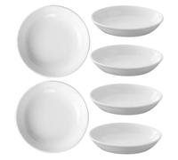 RORPOIR Piatto Scaldacera in Ceramica Piccolo 4 Pollici per Diffusore di Oli Essenziali e Bruciatore di Cera, Vassoio di Ricambio per Scaldavivande, Set da 6 Pezzi per Aromaterapia