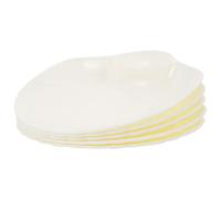 RORPOIR Piatto Sushi a Conchiglia Pp Bianco 5 Pezzi per Cucina