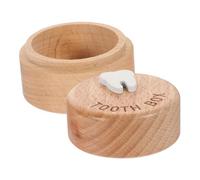 RORPOIR Piccola Scatola Portaoggetti Scatola Per Il Dente Scatola Per Conservare I Del Feto Scatola Di Legno Per Conservare I Denti Da Latte Contenitore Per I Denti Del Bambino