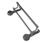 RORPOIR Porta asciugamani a doppia da parete panno per lavare i piatti portapacchi a parete porta asciugamani da cucina scaffale per la cucina ABS Grey