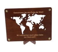 RORPOIR Portasoldi in Legno Per Laurea Contenitore Portatile Rettangolare Design Busta Salvaspazio Fermasoldi Integrato Per Uso Quotidiano e Regalo