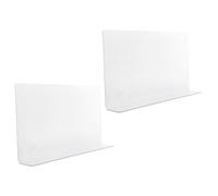 RORPOIR Protezione Angolare per Vasca in PVC 2 Pezzi, Paraspruzzi Flessibile e Comodo per Bagno e Cucina, Paraschizzi per Vasca e Lavello