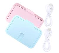 RORPOIR Scaldasalviette Usb Portatile Per Ragazzo Ragazza, Dispenser Scalda Salviette Umide Con Design Alta Capacità, Per Cambio Pannolino e Viaggi, Set Da 2 Pezzi (blu Rosa
