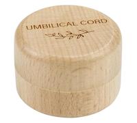 RORPOIR Scatola del Cordone Ombelicale in Legno Robusto con Chiusura Ermetica, Contenitore Decorativo per Ricordi Ragazzo Ragazza, Supporto Piccolo per Denti da Latte e Primi Chioma,