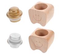 RORPOIR Scatola Porta-dentini in Legno Per Bambini - Contenitore Per Dentini Da Latte Per Bambini E Bambine Set Per La Porta-dentini Per Neonati Scatola Dei Ricordi Per Bambini