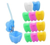 RORPOIR Scatola Porta-dentini Per Neonati 12 Pezzi Multicolore Custodia Porta-dentini Per Neonati Scatola Porta-dentini Per Bambini E Bambine