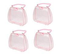 RORPOIR Scatole Da 4 Pezzi Valigia i figli gadgetic toys scatoloni giocattoli per giocatoli contenitori per snack Deposito di giocattoli Regali di compleanno per bambini plastica rosa