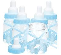 RORPOIR Scatole Da Pezzi Mini Bottiglia Tazza Sfusa Biberon Alla Rinfusa Borsa Biberon Appena Nati Bidone Banca Mini Biberon Per Shower Dolci Per Il Shower Cartone Blue P.s