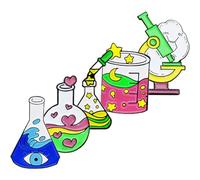 RORPOIR Set 5 Spille da Laboratorio Smaltate in Lega Moda, Accessori Gioielli per Donne, Tema Chimica e Microbiologia, Decorazioni per Abiti e Cappelli, Regalo per Insegnanti di Scienze