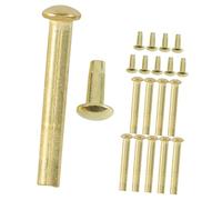 RORPOIR Set Da 10 Rivetti e Dadi Metallici Per Albero Ventilatore Pieghevole, Accessori Per Riparazione Ventagli Portatili Manuali, Kit Fissaggio Resistente Per Ventagli Di Bambù Portatili