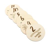 RORPOIR Set Di 6 Biglietti Per Neonati Biglietti Mensili Per Neonati Da Neonato A Neonato Compleanno