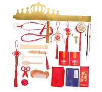 RORPOIR Set Di Giocattoli Di Compleanno Chic Da 22 Pezzi Giocattoli Decorativi Tradizionali Cinesi Per La Casa Stile Casuale