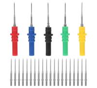 RORPOIR Set di Sonde in ABS e Acciaio per Impianti Auto per Test Multimetro Clip Piercing Strumenti Professionali per Diagnosi Elettrica e Riparazione Automotive