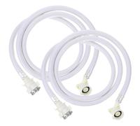 RORPOIR Set Di Tubi Di Ingresso Per Lavatrice 2 M Adattatori in Acciaio Inossidabile Pvc Facili Da Installare Per Lavatrici