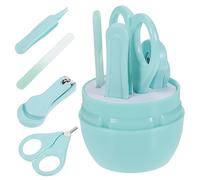 RORPOIR Set Tagliaunghie Per Neonati Kit Per La Del Bambino Strumenti Essenziali Per Le Unghie Del Neonato Pinzette A Testa Morbida E Lima Per Unghie