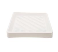 RORPOIR Sottovaso con Ruote per Vasi Pesanti, Base Quadrata in PP Bianco | Supporto Quadrato Vasi con Ruote, Carrello con Ruote per Vaso Quadrato, Uso Giardino Esterno