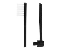 RORPOIR Spazzola per Pulizia Vinile 2 Pezzi in Plastico e Nailon Nero Design Semplice e Riduzione del Rumore per Dischi e CD