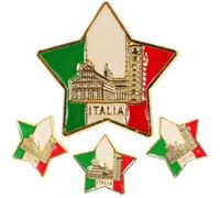 RORPOIR Spille da Donna Creative 4 Pezzi, Spilla Piccola Design Architettura Smaltata, Accessori Decorativi per Costumi Casual, Regalo Elegante per Uso Quotidiano