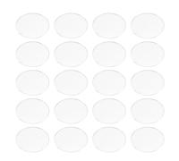 RORPOIR Spotlight Glass Shade 20 Pezzi Copri Lampada MR16 in Vetro Trasparente per Uso Esterno e Interno Facile da Montare per Lampade da Giardino