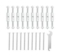 RORPOIR Stili multipli Tipo 86 Kit 10 Set Riparazione Cassette Elettriche e Supporto Robusto in Acciaio Antiruggine Chiave per Scatole di Giunzione e Prese Stili multipli