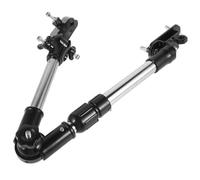 RORPOIR Supporto per Ombrello in Acciaio Inox per Bicicletta Portaombrello Regolabile per Scooter e Carrozzina Supporto Pieghevole Nero