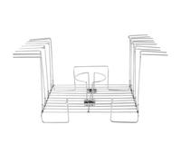 RORPOIR Supporto per Pollo in Acciaio Inossidabile Superficie Ampia e Portatile per Grigliate Indoor e Outdoor, Graticola per Barbecue e Forno
