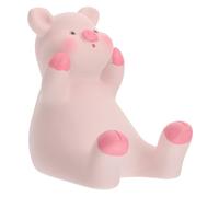 RORPOIR Supporto Rosa Telefono Maiale in a Piccolo per Forma Piena Resina | Decorazione Realistica, Pezzo Singolo, per Scrivania e Casa, Stile Tenero