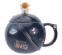 RORPOIR Tazza da Astronauta in Ceramica Blu a Forma di Globo, Multi-funzionale e Creativa, per Ufficio e Ristorante, Design Bello e Originale Stili multipli