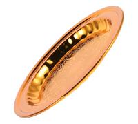 RORPOIR tortiera piatto per dolci vassoio per snack piatti eleganti vassoio mini piatto decorativo vassoio da portata in metallo vassoio per tavolino vassoio del tè ferro da stiro Golden