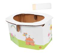 RORPOIR Vasino Portatile Pieghevole per Ragazzo Ragazza in Carta Bianca, Compatto e Pratico per Viaggio e Auto, Sacchetti di Plastica Inclusi