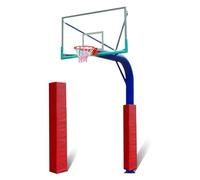 Rorquscade Imbottitura per Pali da Basket，Protezioni Antiurto per Pali Basket，Cuscino per Palo di Basket per Il Campo da Gioco，Resistente E Sicuro, Adatto per Parchi Giochi,Palestre(Red,29x29cm)