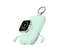 RORRY Caricabatterie portatile, 10000 mAh PD 20 W, ricarica rapida, caricabatterie portatile con cavi integrati, batteria da viaggio per iPhone 17/16/15/14/13/12 e Apple Watch Ultra/11/10/9/8/7/6/5