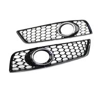 RORVECQ 1 Paio Di Griglie Fendinebbia A Nido D'ape Per Paraurti Anteriore Griglia Racing Per A3 8P 2009 2010 2011 2012 2013(Chrome+Silver)