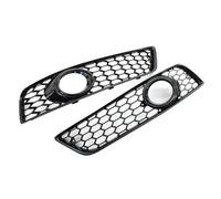 RORVECQ 1 Paio Di Griglie Fendinebbia A Nido D'ape Per Paraurti Anteriore Griglia Racing Per A3 8P 2009 2010 2011 2012 2013(NERO)