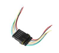 RORVECQ 1Set 1/2/3/4/5/6 Pin Connettore Elettrico Impermeabile Per Auto Con Filo Set Sigillato Per Spina HID Automobilistica(1 Set 6Pin)