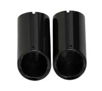 RORVECQ 2 Pezzi Di Terminali Di Scarico Per A4 A3 Q5 In Acciaio Inox Per Auto Terminali Di Scarico Accessori Per Auto(NERO)