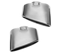RORVECQ 2 Pezzi Terminale Di Scarico Cromato Acciaio Inox Doppio Per B&MW X5 E70 2000 2001 2002 2003 2004 2005 2006 2007 2008-2016