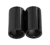 RORVECQ 2 Pezzi Terminali Scarico Acciaio Inox Per B&MW F30 E92 E90 Serie 3 GT 325i 328i 2006 2007 2008 2009 2010(NERO)