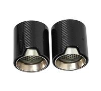 RORVECQ 2 Pz Terminale Di Scarico Auto Per B&MW F30 M335i M340i F32 F33 F36 M435i M440i Performance Fibra Di Carbonio ID60mm Terminale Silenziatore(Matte silver)